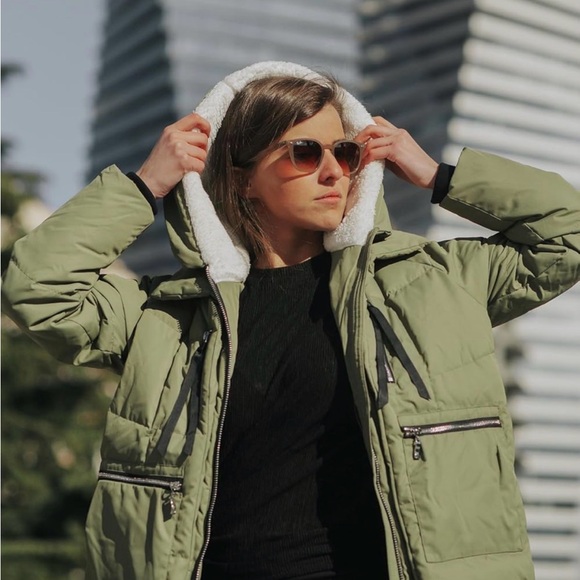 Orolay Jackets & Blazers - Orolay Women’s Thickened Olive Green Down Oversized Puffer Jacket Winter Warm
